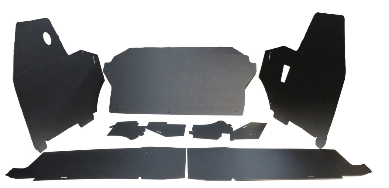 Trunk Side Panel Board for 1969-1970 Buick Electra 2/4-Door Rear Black 7 pieces