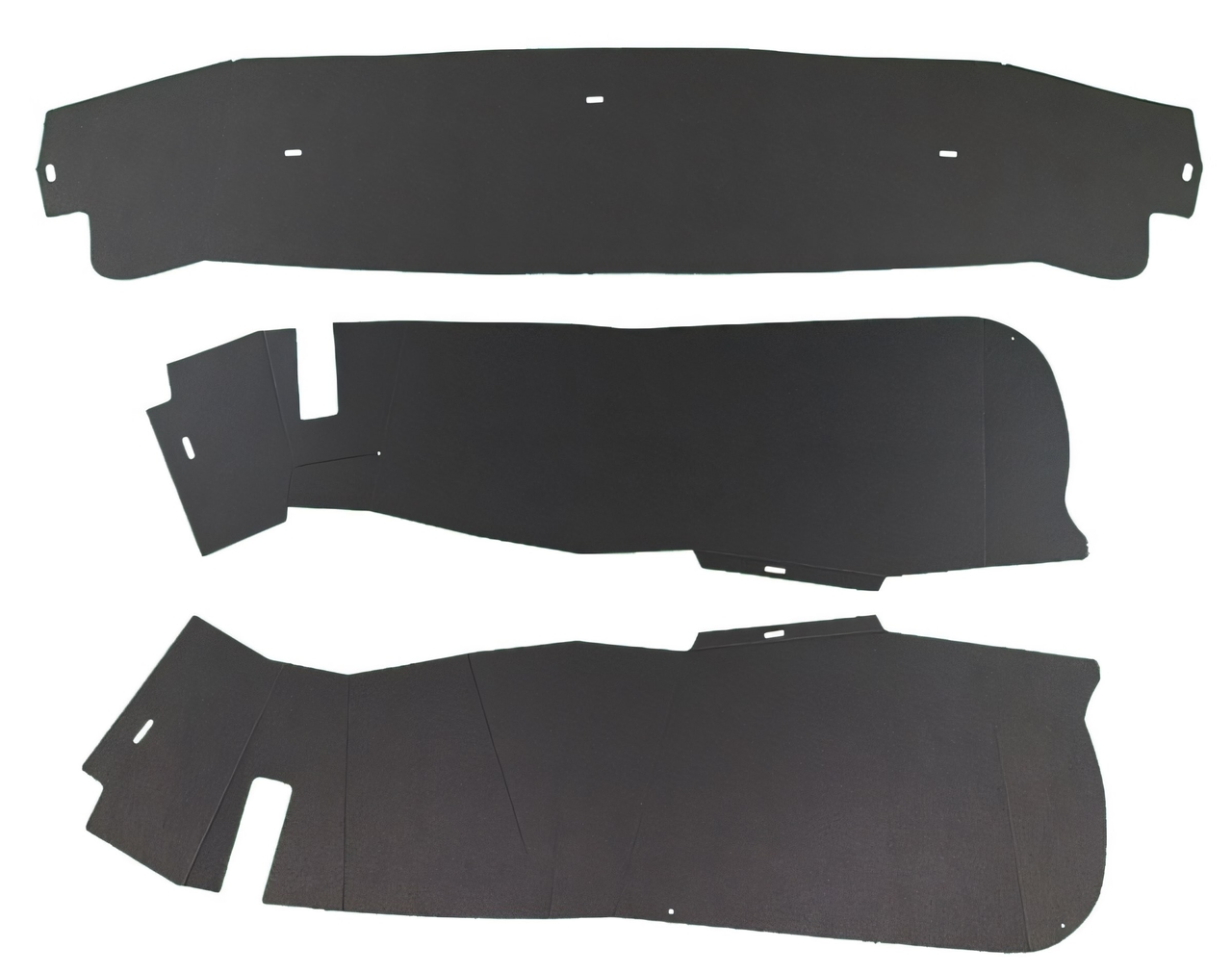 Trunk Boards 3Pcs for 1956 Buick Roadmaster 4 Door Sedan Model 72 Black