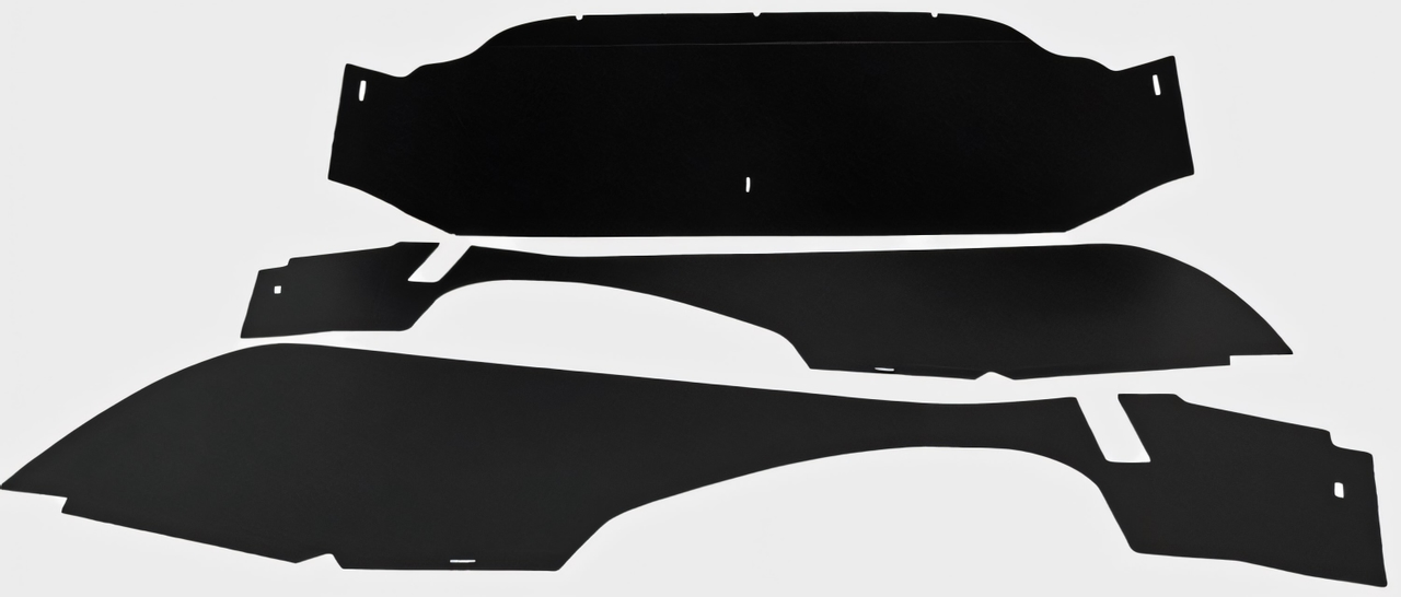 Trunk Side Panel Board for 1958 Buick Limited Sedan Rear Black