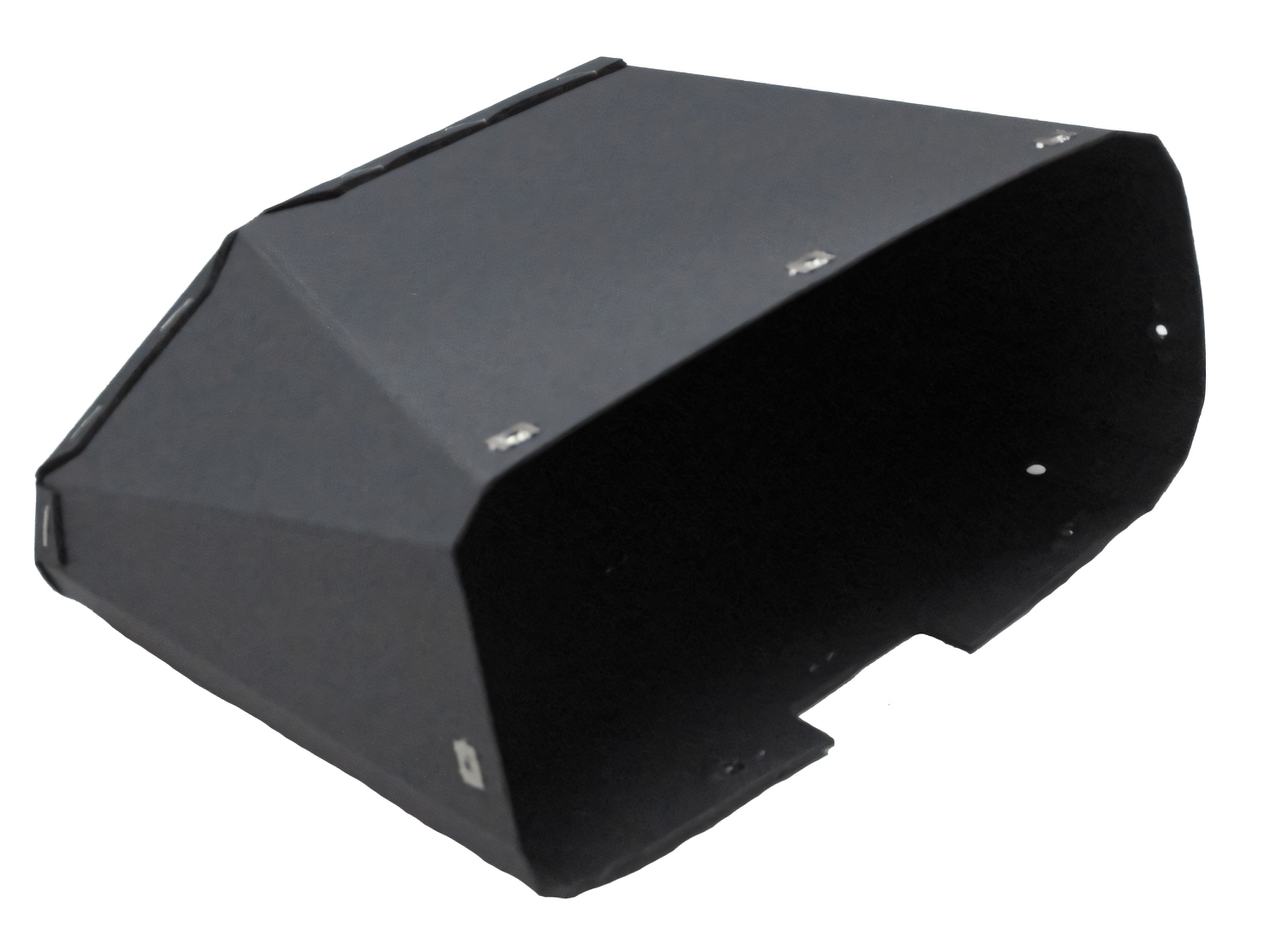Glove Box Liner Insert for 1954 Chevrolet Truck, Right Front, Black, Made in USA, OEM Quality, Durable Fiberboard Material