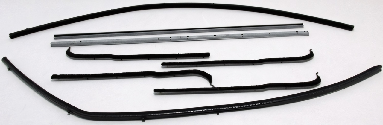 Window Sweeps Felt Kit for Ford 1961-66 Pickup - Inner & Outer Weatherstrip Set, OEM Quality Made in USA