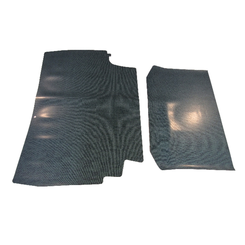 Trunk Floor Mat Cover for 1964 Pontiac Bonneville Coupe Convertible, Aqua Rubber Material, 2pc Set, US-made OEM Fit.