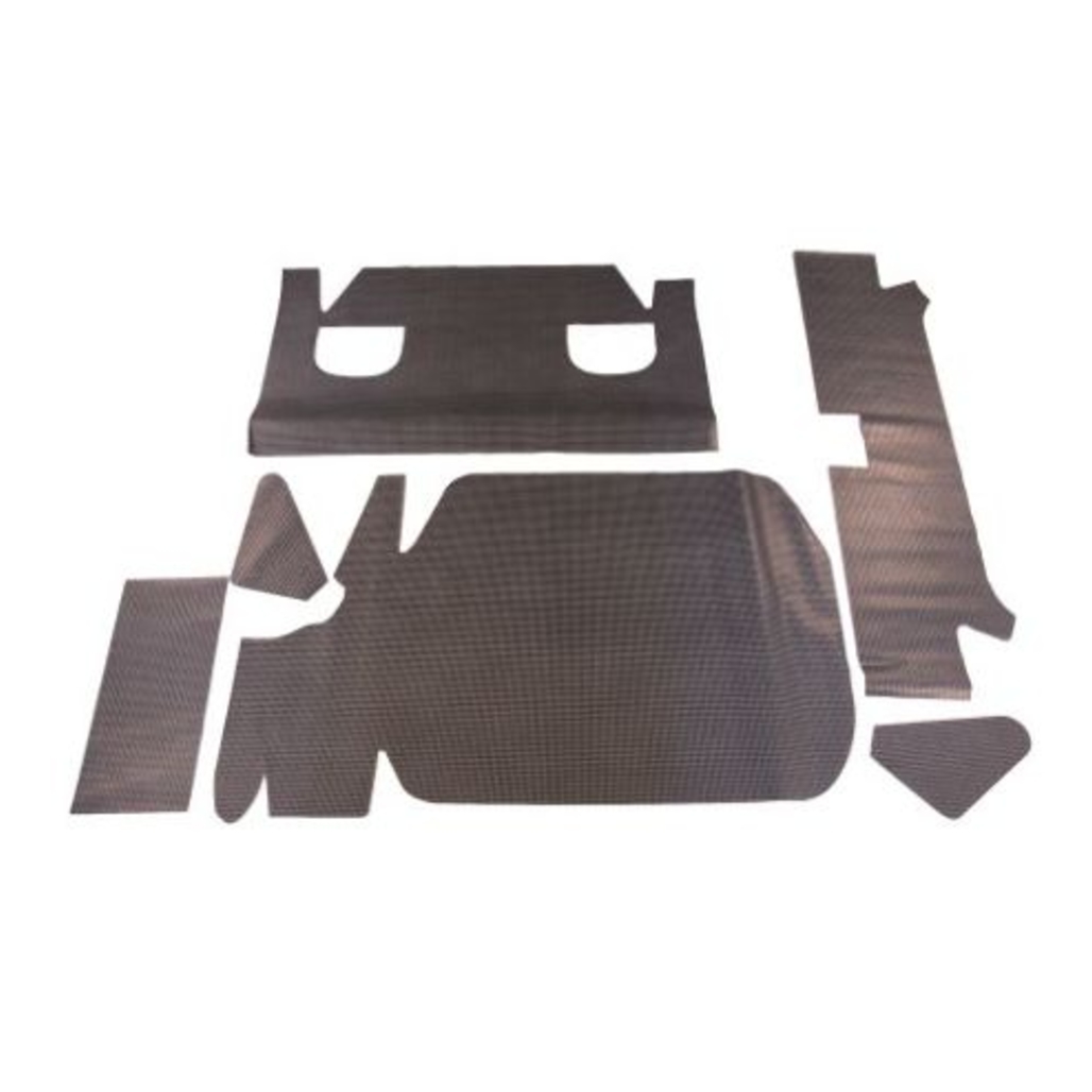 Trunk Floor Mat Cover for 1961-62 Buick Special Sedan Coupe, Gray Vinyl, 6-Piece Set, US-Made OEM Reproduction