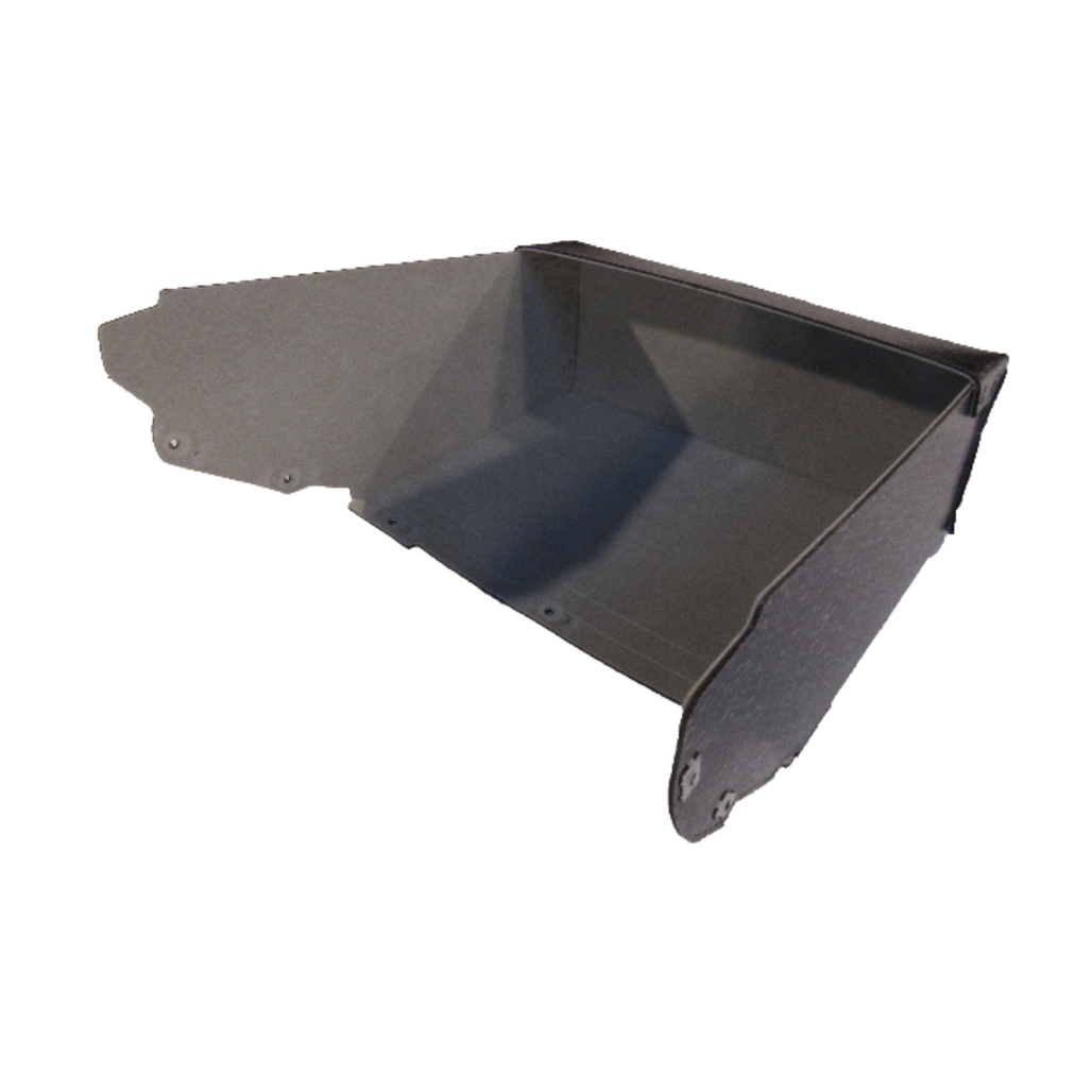 1956 Cadillac glove box liner insert in gray, OEM style material, designed for DeVille, Fleetwood, & Eldorado models US Made