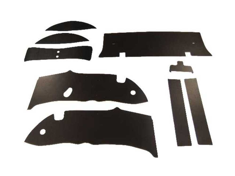 Trunk Side Panel Board for 50-53 Cadillac Commercial Chassis 4DR Sedan Brown 9pc