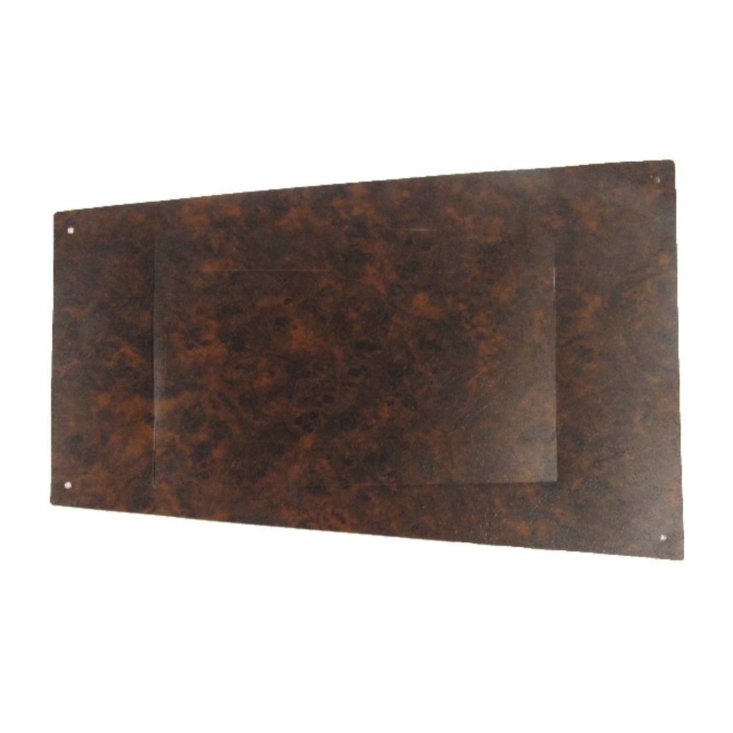 Console Cover Insert Trim for 1970-1972 Chevrolet Camaro Elm Burl Vinyl 1pc