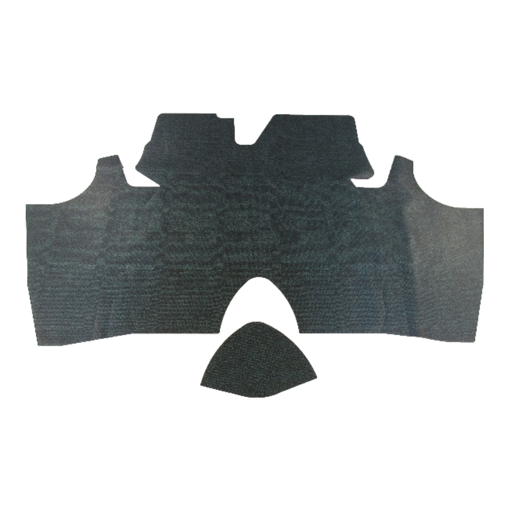 Trunk Floor Mat Cover for 1973 Chevy Camaro Coupe, Felt Material, Front to Third Row Coverage, Standard Color, Made in USA.