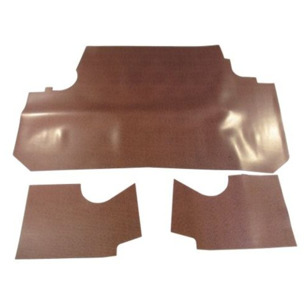 Trunk Floor Mat Cover for 1962 Pontiac Catalina Coupe, Red Rubber Material, Made in USA, 3pc Kit Trunk Floor Mat Cover for 1962 Pontiac Catalina Coupe, Red Rubber Material, Made in USA, 3pc Kit