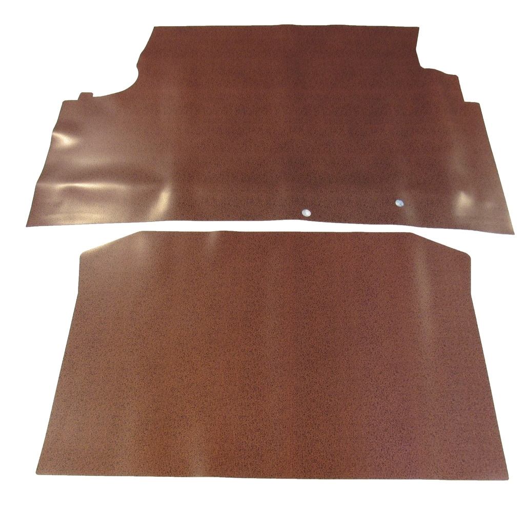Trunk Floor Mat Cover for 1964 Pontiac Catalina Convertible, Red Rubber Material, 2pc Set, US Manufactured Trunk Floor Mat Cover for 1964 Pontiac Catalina Convertible, Red Rubber Material, 2pc Set, US Manufactured