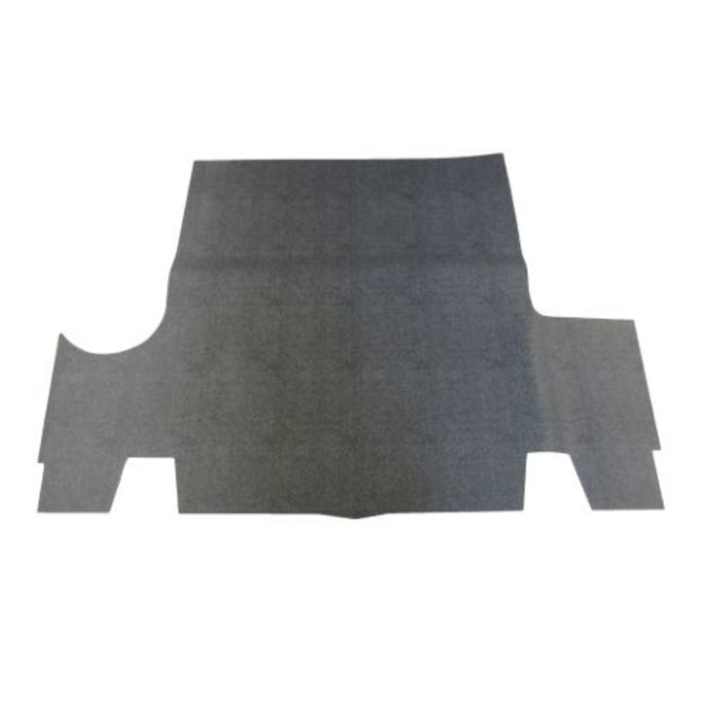 Trunk Floor Mat Cover for 1971-1973 Dodge Charger, White Felt Material, Front 2nd 3rd Row, Made in USA.