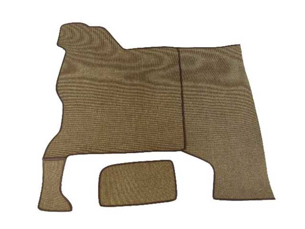 Trunk Floor Mat Cover for 1950-51 Chrysler Sedans, Brown Tweed Carpet Material, US Manufactured, OEM Quality Replication. Trunk Floor Mat Cover for 1950-51 Chrysler Sedans, Brown Tweed Carpet Material, US Manufactured, OEM Quality Replication.