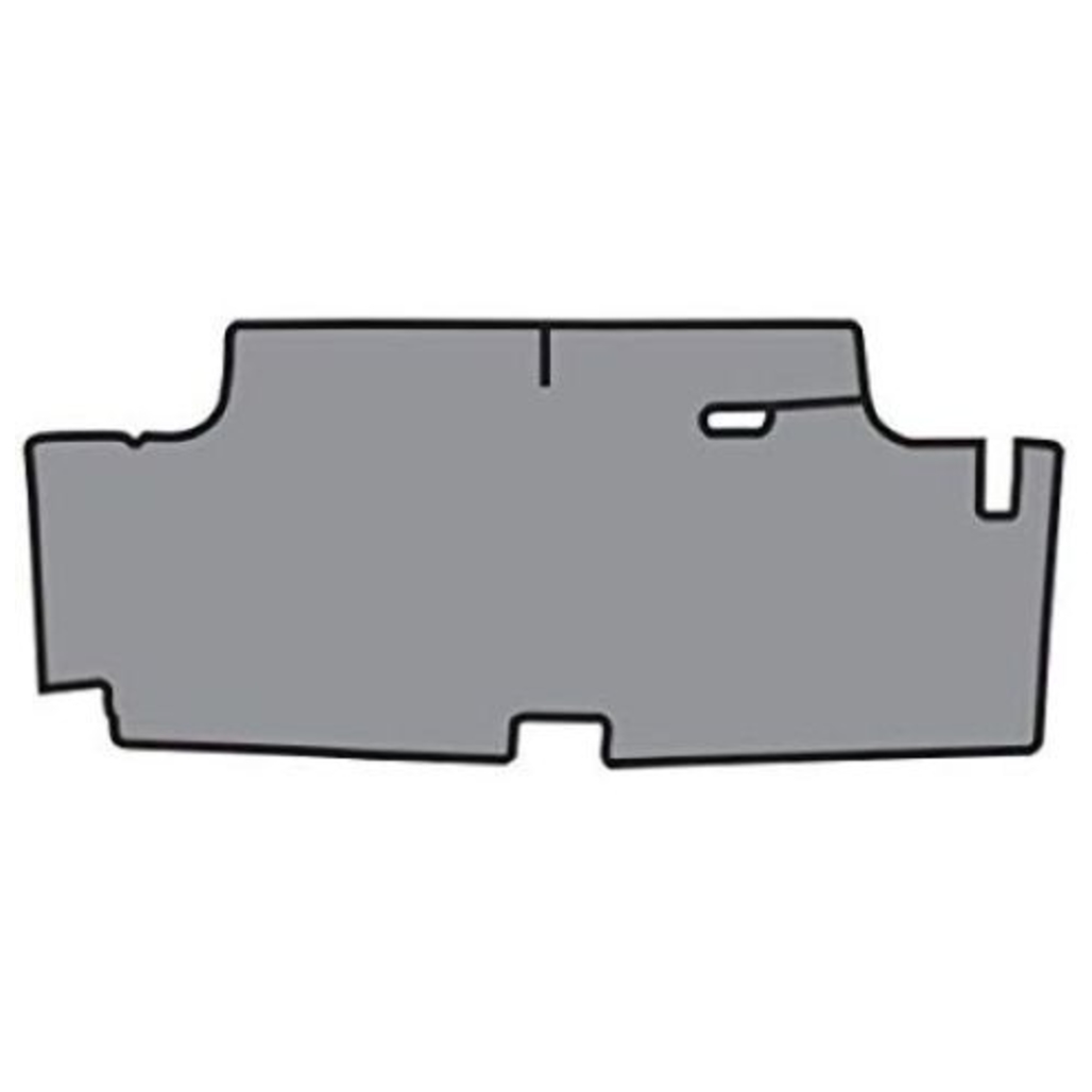 Trunk Floor Mat Cover for 1970-1974 Dodge Challenger Hardtop, White Felt Material, Made in USA, OEM Quality Reproduction Trunk Floor Mat Cover for 1970-1974 Dodge Challenger Hardtop, White Felt Material, Made in USA, OEM Quality Reproduction