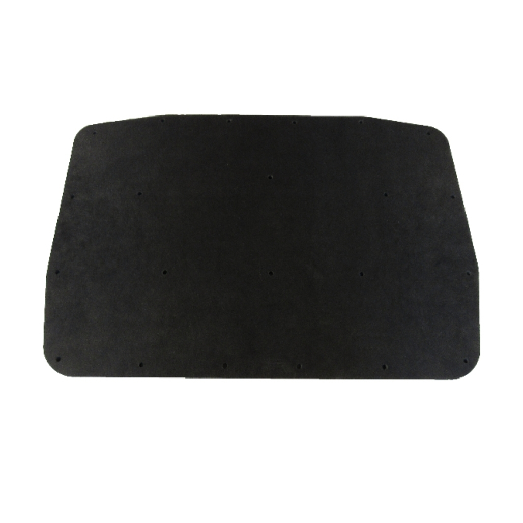 1965 Dodge Coronet Hood Insulation Pad Heat Shield in Gray Fiberglass Material for Engine Noise Reduction and Heat Protection
