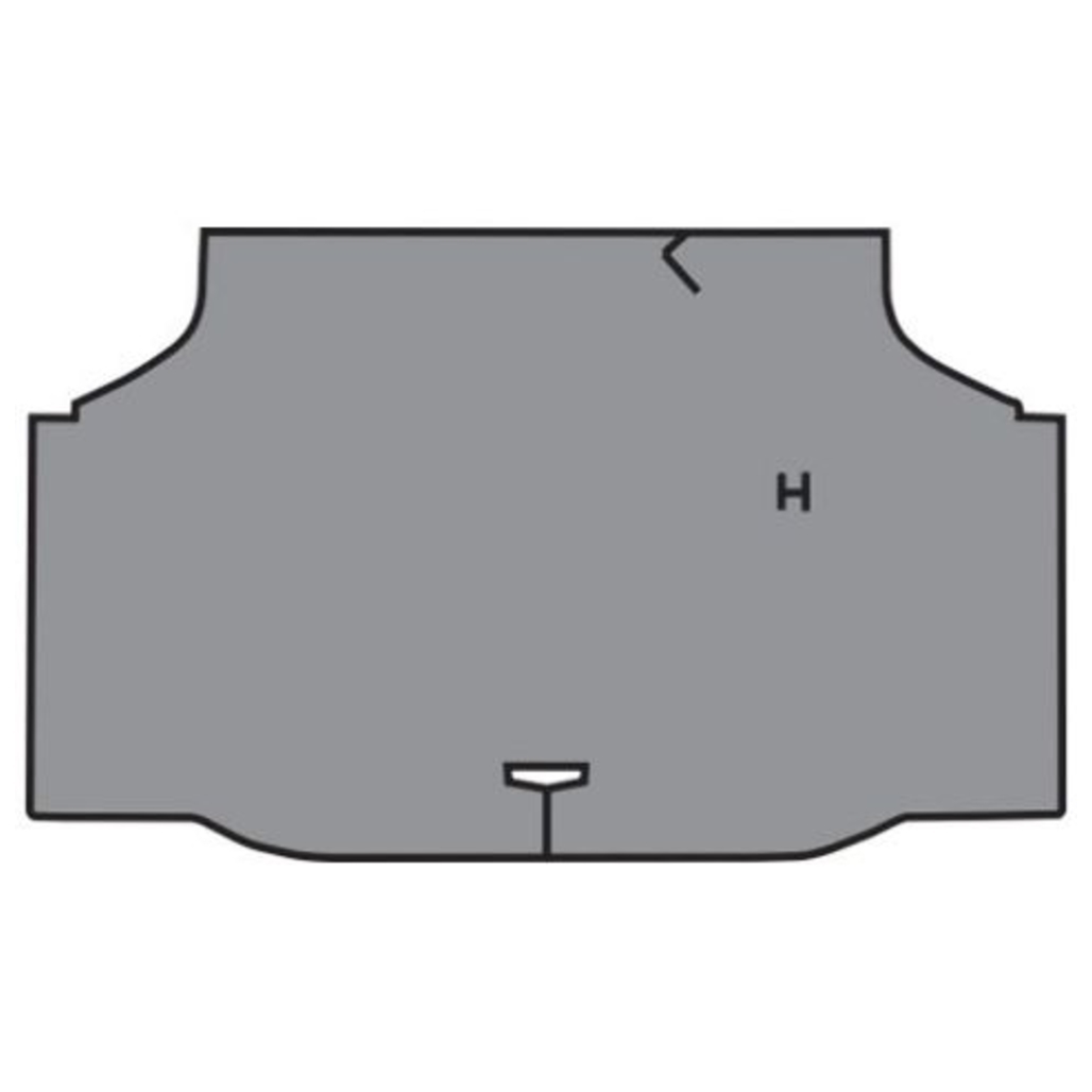 Trunk Floor Mat Cover Aqua Vinyl for 68 Cutlass Hardtop 2 Door - Protects Trunk Floor, Easy to Install, OEM Fit, US-Made.