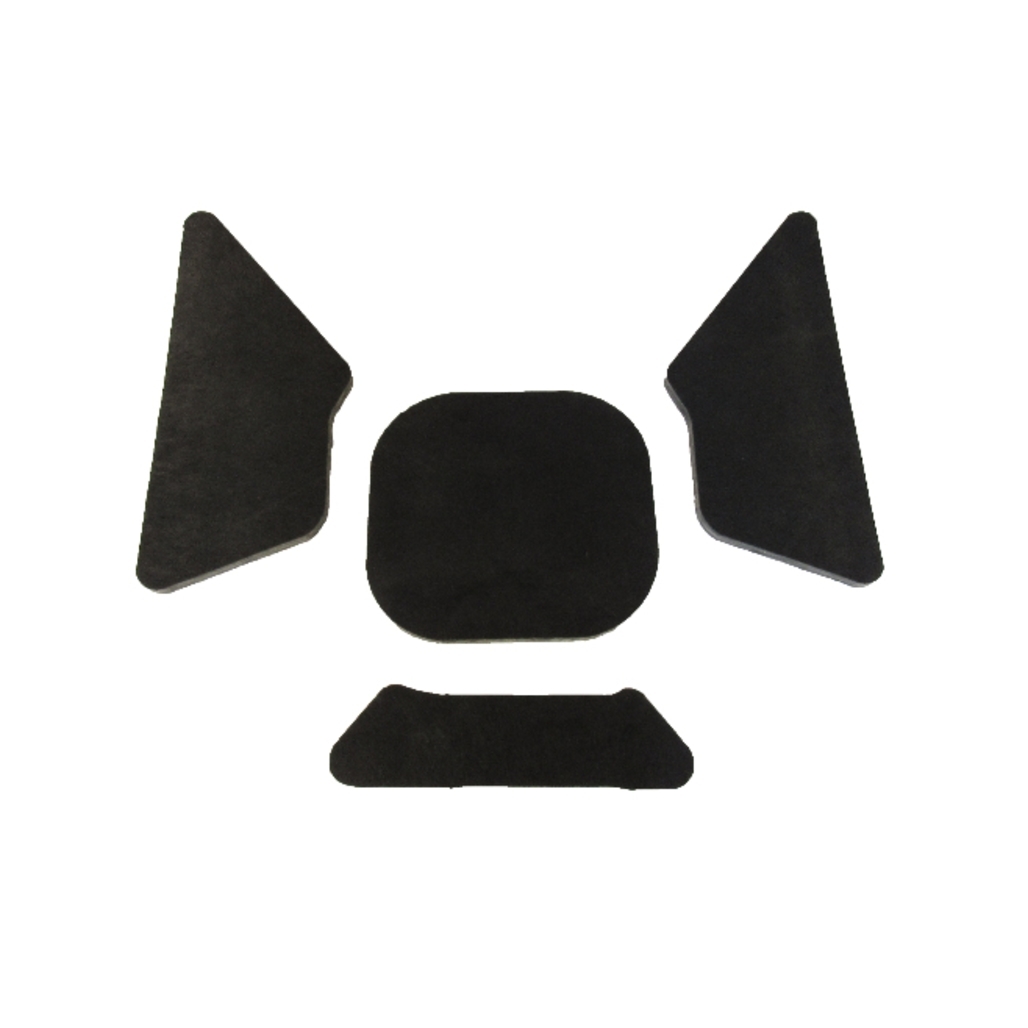 1964 Chevrolet Impala Hood Insulation Pad Heat Shield in Gray Fiberglass Material for Front Area - 4pc Kit, Made in USA