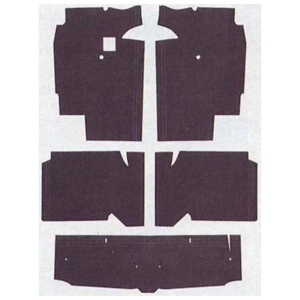 Sound Deadener Carpet Underlay for 55-57 Bel Air 150 210 Series Del Ray Standard