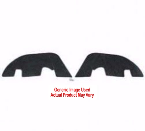 Headlight Splash Shields for 1976-1980 Dodge Aspen Masticated Rubber Unpainted