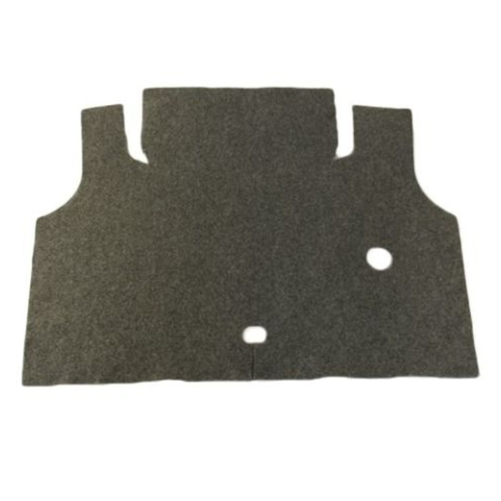 Trunk Floor Mat Cover for 1971-1977 Sedan Ford Maverick, Charcoal Felt Material, US-Made OEM Replica.