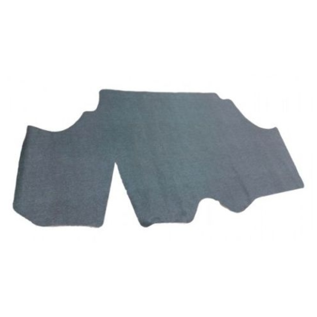 Trunk Floor Mat Cover for 1974-1977 Pontiac Firebird Hardtop Coupe, Green Gray Felt Material, Made in USA.