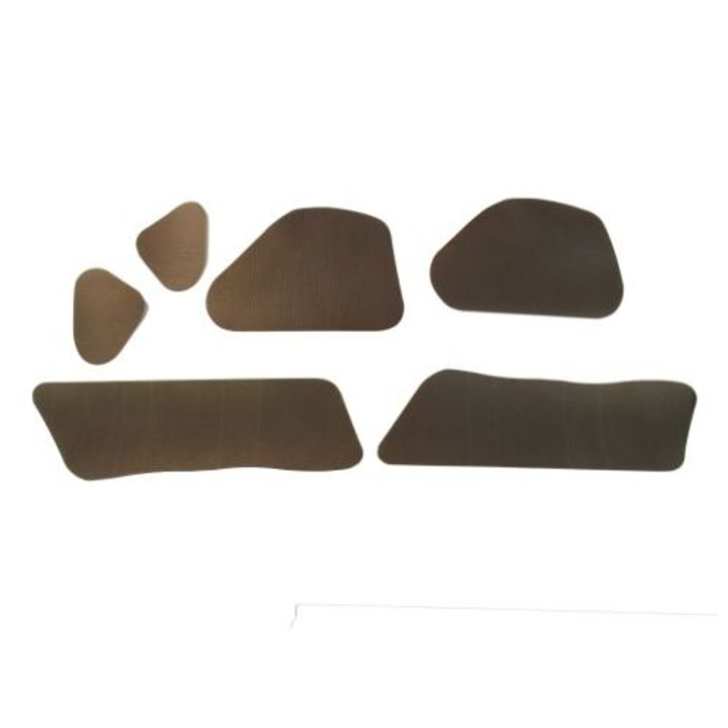 Hood Insulation Pad Heat Shield for Vintage Ford Thunderbird, Gray Front 6 pcs, US-made Tar Saturated Felt Material.