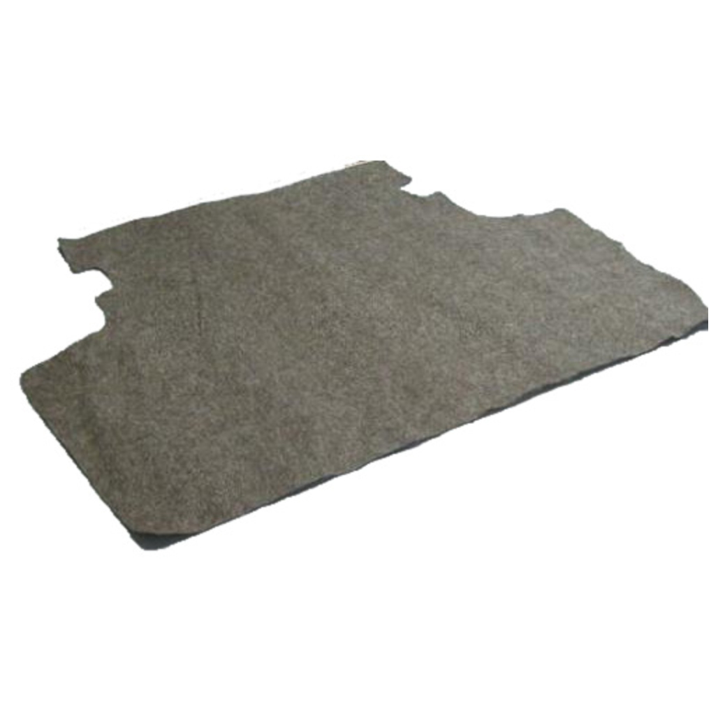 Trunk floor mat cover for 1978-81 Ford Fairmont Coupe Sedan in Charcoal Heather, protects trunk from spills, & debris.