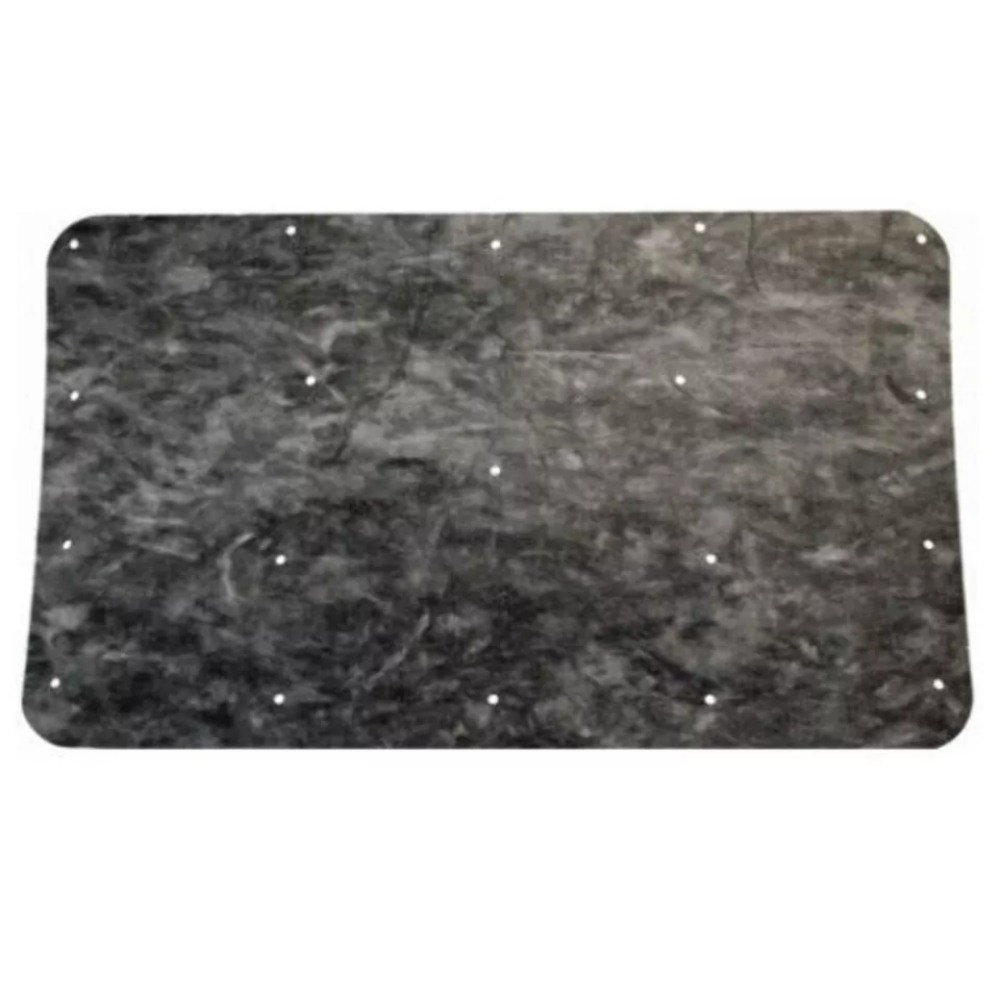 1969-1973 Plymouth Fury Gray Hood Insulation Pad Heat Shield, Fiberglass Material, Front Area Coverage