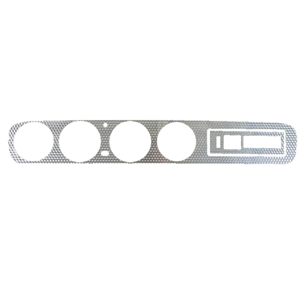 Dash Cover Insert Trim for 1965 Pontiac GTO Aluminum Standard Front 2 pieces Dash Cover Insert Trim for 1965 Pontiac GTO Aluminum Standard Front 2 pieces