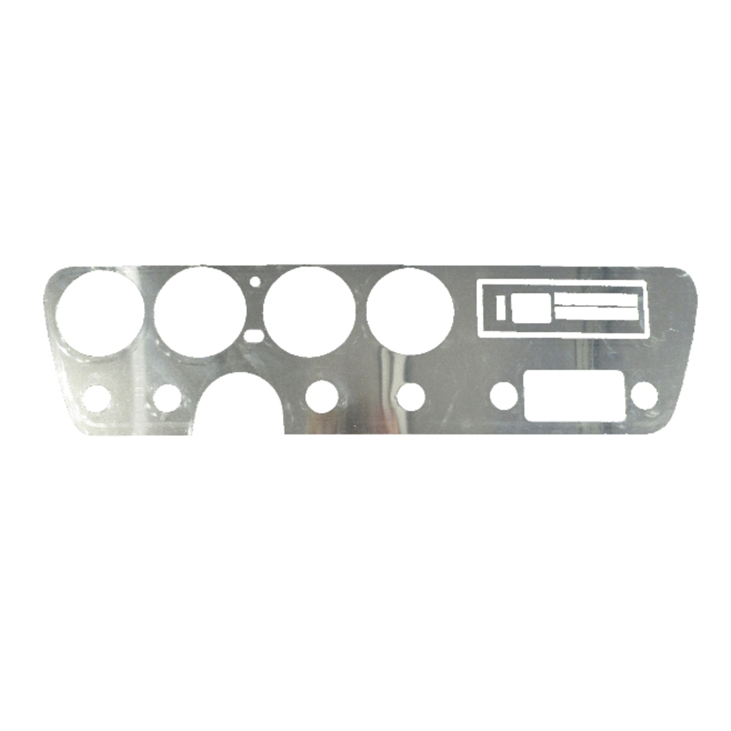 Dash Cover Insert Backer for 1966 Pontiac GTO Aluminum Standard Front 2 pieces