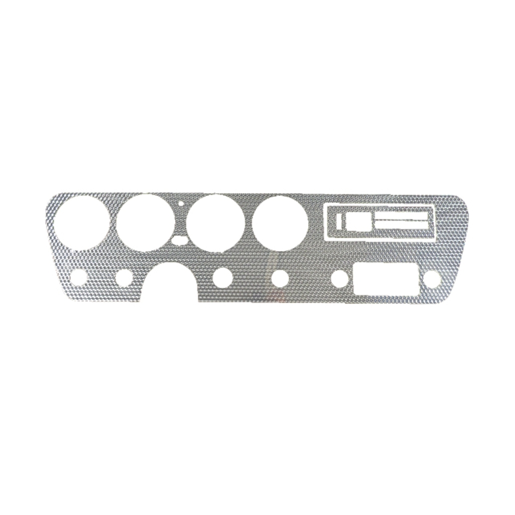 Dash Cover Insert Trim for 1967 Pontiac GTO Aluminum on Aluminum Backer Standard Dash Cover Insert Trim for 1967 Pontiac GTO Aluminum on Aluminum Backer Standard