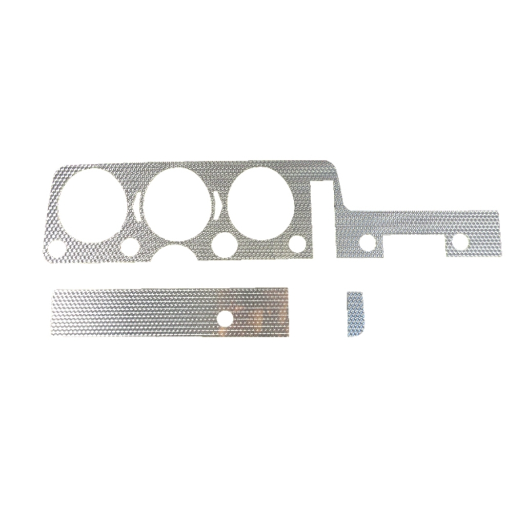 Dash Cover Insert Trim for 1968 Pontiac GTO Aluminum on Aluminum Backer Standard