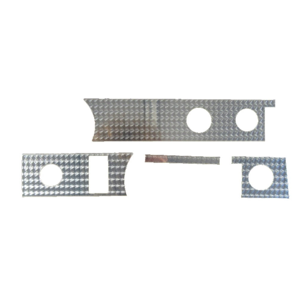 Dash Cover Insert Trim for 1970-1972 Pontiac GTO Hardtop Aluminum 4pc USA Made Dash Cover Insert Trim for 1970-1972 Pontiac GTO Hardtop Aluminum 4pc USA Made