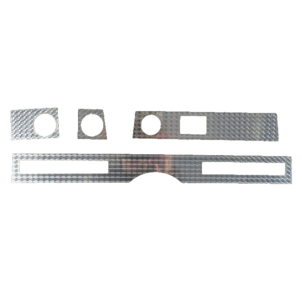 Dash Cover Insert Trim for 1974 Pontiac GTO Aluminum Standard Front 4 pieces