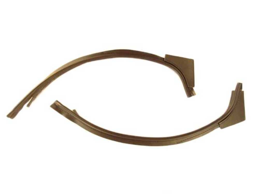 Windlace for 1970-1972 Pontiac GTO Vinyl Black Front 2 Pieces