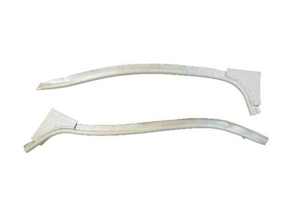 Windlace for 1970-1972 Pontiac GTO Vinyl White Front 2 Pieces