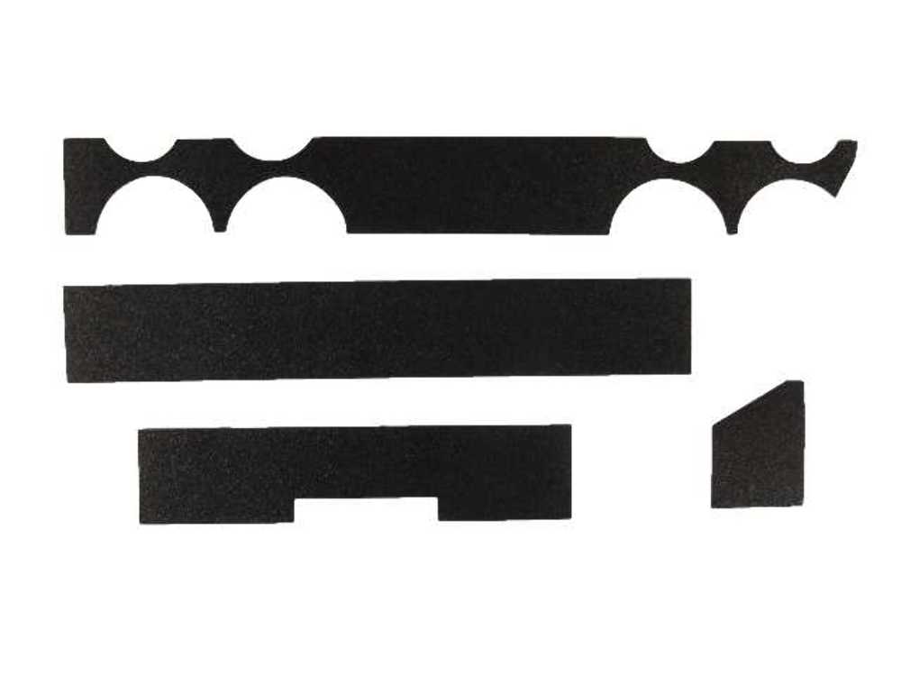 Dash Cover Insert Trim for 1964 Mercury Comet, Cyclone Black Pebble Grain 4pc