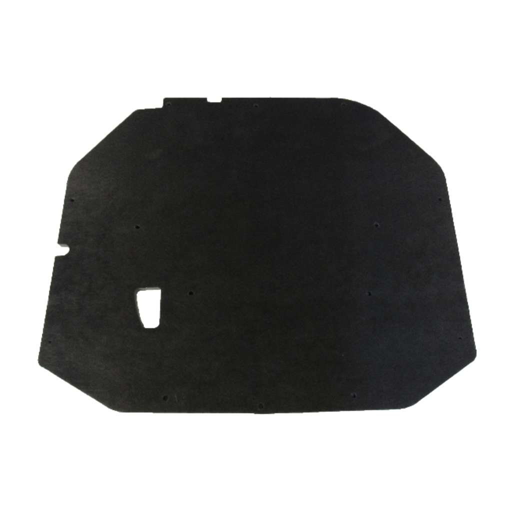 Hood Insulation Pad Heat Shield for Ford Mustang 1987-1993 Gray Fiberglass Front Piece - Reduce Engine Noise and Heat
