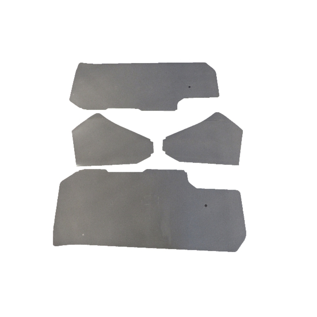 Water Shield Vapor Barrier for 1971-1973 Ford Mustang Coupe 4Pc Door Panel Water Shield Vapor Barrier for 1971-1973 Ford Mustang Coupe 4Pc Door Panel