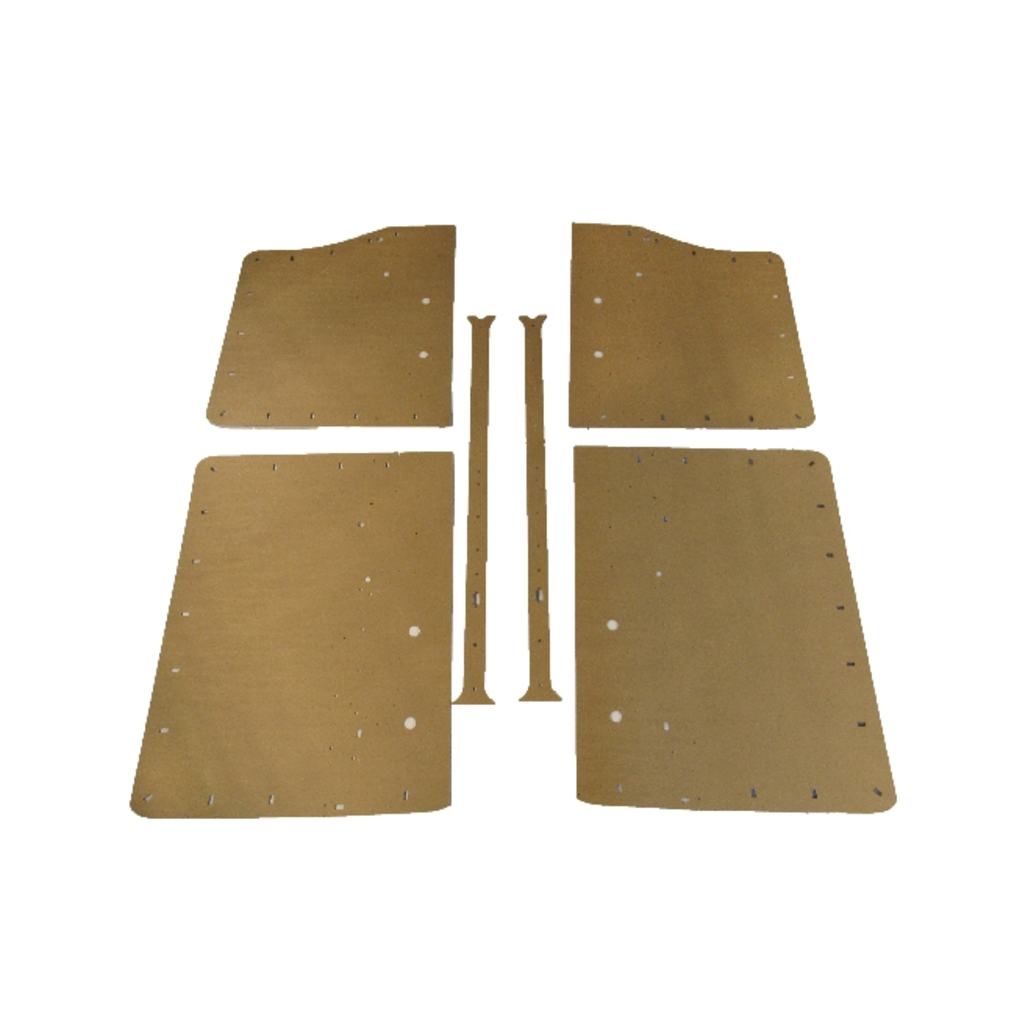 Interior Side Panel Backer Board for 1953-1954 Belvedere, Cambridge, 4 Door 6pc