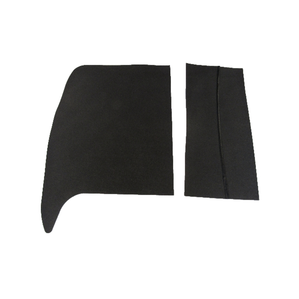 Trunk Floor Mat Cover for 1946-1948 Plymouth Deluxe & Special Deluxe Sedans, Rear Area, Rubber Material, 2pc Kit, US-made.