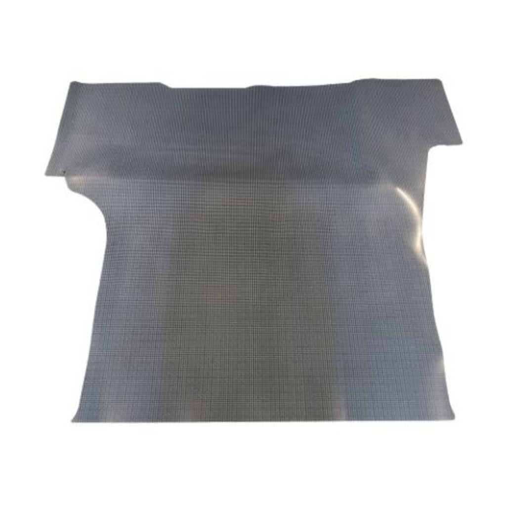 Trunk Floor Mat Cover for 62-63 Pontiac Tempest, LeMans, Gray Houndstooth Rubber, Rear Area, Unpainted, 1 Piece, US-made.