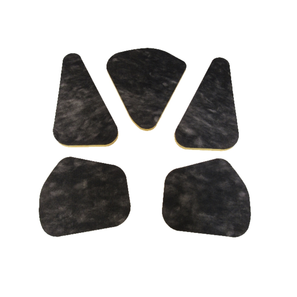 1964-1967 Buick Skylark Yellow Fiberglass Hood Insulation Pad Heat Shield Kit - Front 5 pcs, US-made for Engine Noise