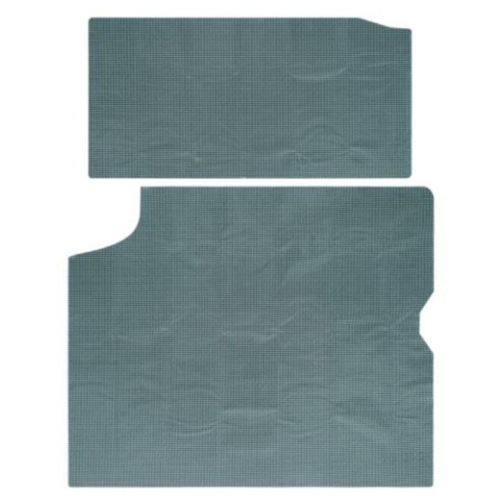 Trunk Floor Mat Cover for 1964-1965 Buick Skylark Hardtop, Aqua Rubber Material, Rear Area Protection, Made in USA.