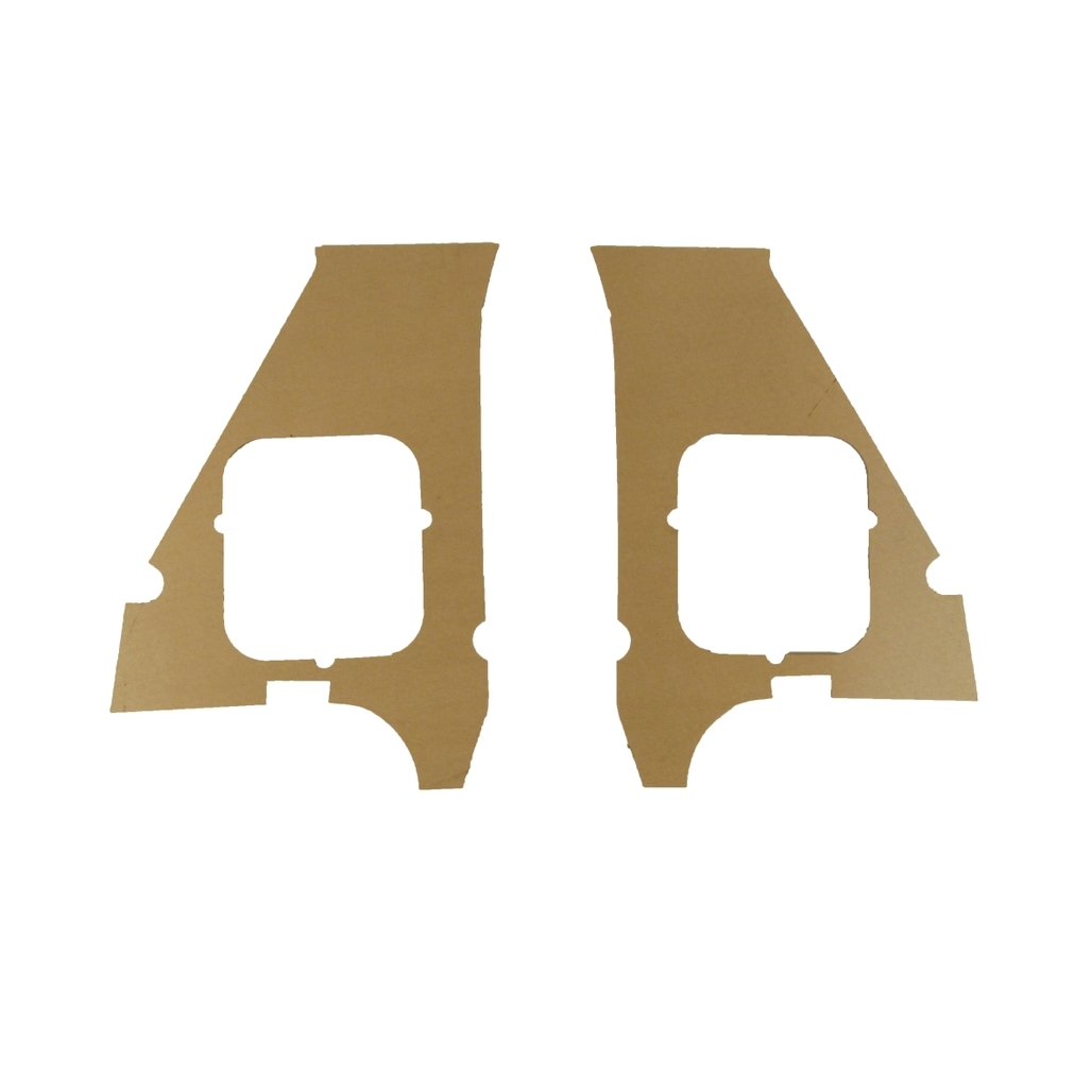 Kick Panel Board for 1963-1964 Studebaker Avanti Black Front Left Right 2 pieces Kick Panel Board for 1963-1964 Studebaker Avanti Black Front Left Right 2 pieces