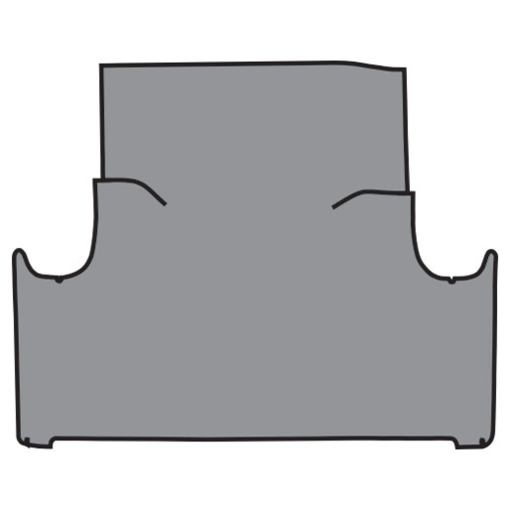 Trunk Mat for Classic Car Trunk, Noise-Reducing Rubber Material, Fits 1960 Pontiac Catalina, Easy to Clean & Maintain