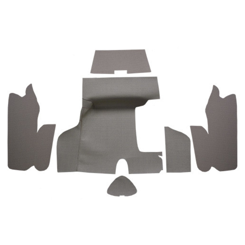 Trunk Mat for 1955-1956 Mercury Montclair Convertible 2DR, Die Cut Style, US-Made, OEM Quality, 6Pc Kit