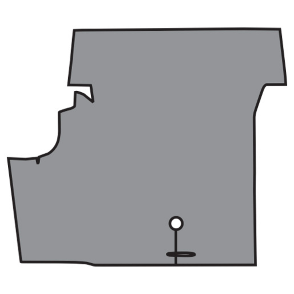 Trunk Mat for 1969-1970 Ford Mustang Fastback, Die Cut Burtex Complete 1Pc, Interior Carpet, US-made OEM quality replication.