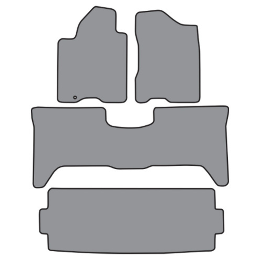 Floor Mats for 2004-2010 Infiniti QX56 Molded Cutpile Frts & Rr Runners 4Pc