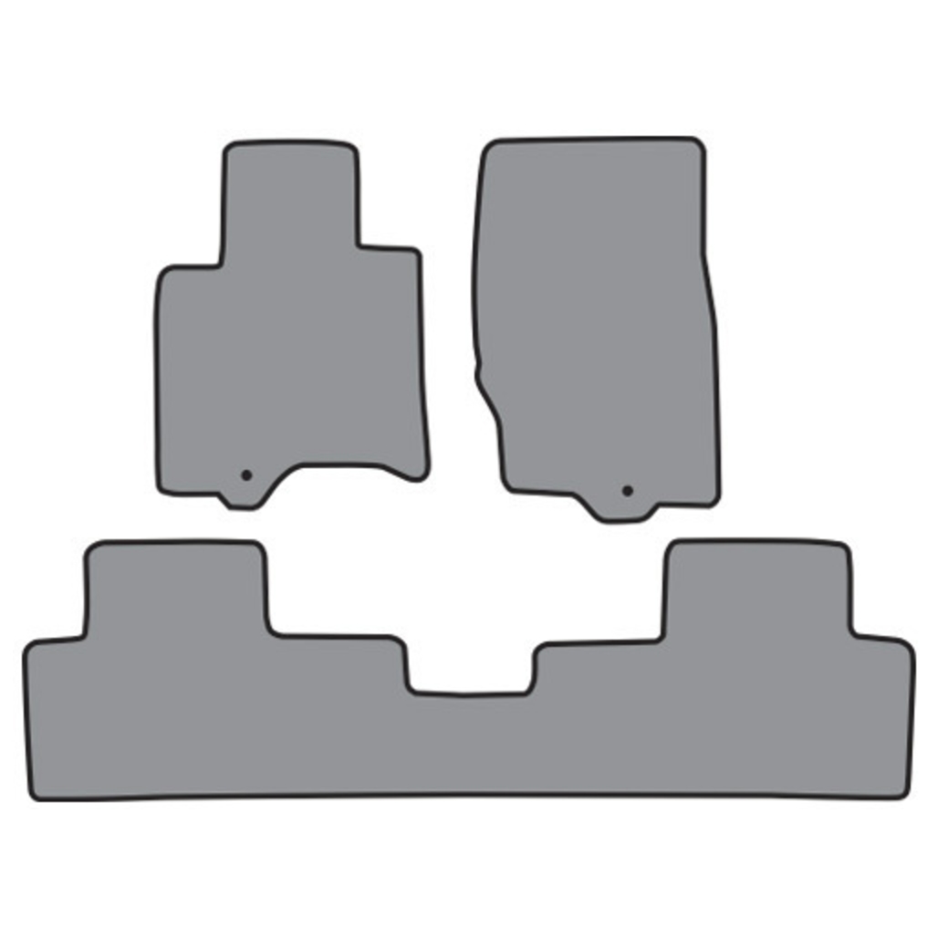 Floor Mats for 2009-2013 Infiniti FX50 Molded Cutpile Frts & Rr 3Pc