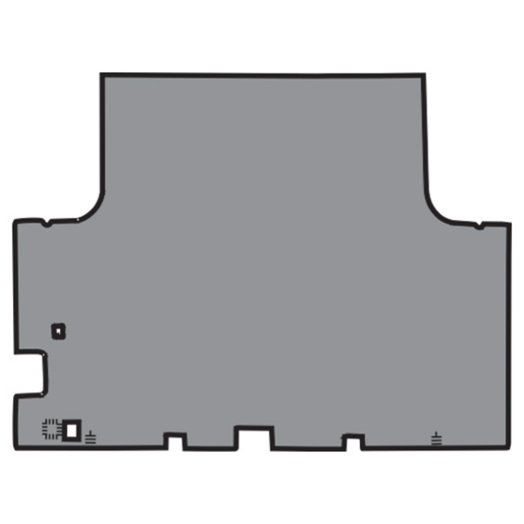 Trunk mat for 1966-1967 Plymouth Satellite, vinyl material, complete 1 piece, designed to fit vehicle's trunk area.