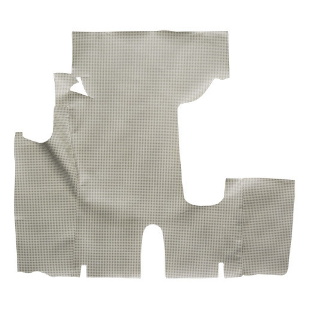 Trunk mat for vintage Ford Fairlane, complete 1-piece fleece cover, designed for 1959 Edsel Corsair interior.